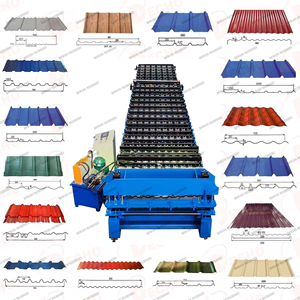 Tuile de toit en acier et en métal à grande vitesse roulant formant la tuile faisant la machine Tôle de toiture Ibr faisant la machine - Product Image 1