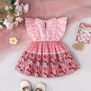 Vestido Casual de Verano para Bebés Niñas, 100% Algodón, Transpirable, Elegante, Venta al Por Mayor de Fábrica - Product Image 2