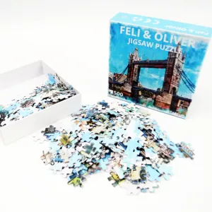 China Puzzel Fabricage Bedrijf Custom 500 Stukjes Puzzel Voor Kinderen Volwassenen