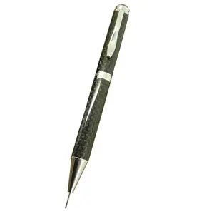 ACMECN 전체 탄소 섬유 자동 연필 트위스트 액션 독특한 디자인 브랜드 학교 편지지 0.9mm 기계식 연필 지우개
