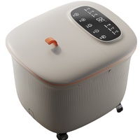 Baignoire de massage électrique chauffante Shiatsu NINGDECRIUS avec logo personnalisé, pour spa des pieds, machine à laver les pieds OEM, baignoire vibrante pour trempage des pieds, bleue
