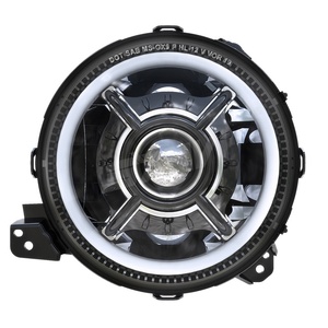 Sanvi Automotive Led Headlight Assembly LED Projector Lens Headlights Adjustable Auto Headlamps Fit for Jeep-wrangler-jl 9 Inch - Product Image 1