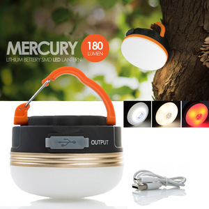 Mercury Lithium Battery <b>SMD</b> <b>LED</b> Lantern 180 Lumen USB Output Camping Light - Product Image 1