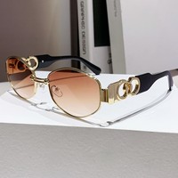 Lunettes de soleil ovales de luxe en métal pour femme 2026 – Idéales pour les voyages et la conduite en extérieur