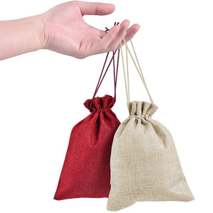 Sac à cordon de jute sac de <span class=keywords><strong>chanvre</strong></span> bijoux cadeau sac de toile de jute toile de jute bonbons <span class=keywords><strong>pochette</strong></span> de faveur de fête de mariage pour grains de café - Product Image 3