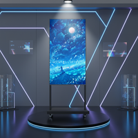 Pantalla Digital Publicitaria de Doble Cara Ultrafina para Tiendas, de 55 Pulgadas, 3000 Nits, Alto Brillo, para Menús