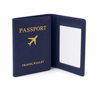 Housse de passeport en PU au toucher doux pour voyage, porte-passeport en cuir PU estampé à chaud, portefeuille de voyage tendance