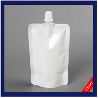 Vente en gros de pochette Doypack en plastique transparent liquide BOPP étanche personnalisée avec bec pour le stockage de l'eau de jus de bière