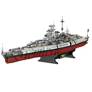 Bismarck Battleship FC 4201 Blok Bangunan Bricks Set Simulasi Dunia II Kapal Terkenal Mainan Kapal Kompatibel Legoinglys