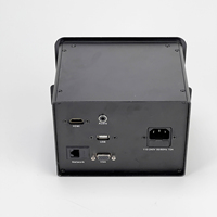 Prise de bureau industrielle multifonctionnelle escamotable avec ports de charge USB, audio VGA, IP44, 10A, en alliage d'aluminium, design dissimulé, pour usage professionnel