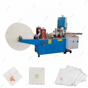 Single Pack Serviette Paper Folding Packing Equipment 300mm Embossing Square Dinner Napkin Paper Machine