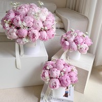 Boîte Cylindrique Vide pour Composition Florale – Petites, Moyennes et Grandes Tailles – Emballage Cadeau – Noir, Blanc, Rose