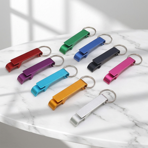 Porte-clés décapsuleur en alliage d'aluminium avec logo personnalisé CCH, cadeau publicitaire promotionnel - Product Image 2