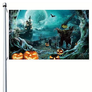 Venta al por mayor personalizado 3x5 pies 210D poliéster de una pieza Anime bandera pirata para el hogar decoraciones de Halloween - Product Image 1
