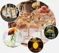Plateau à bougie miroir rond, décoration d'intérieur, paillettes, petit et moyen plateau, sous-verre argenté, centre de table pour mariage et fête