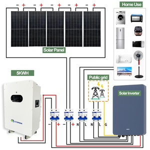 Hệ thống năng lượng mặt trời ngoài lưới điện 5KW 15KW 20KW 30KW, hệ thống điện mặt trời quang điện, hệ thống năng lượng mặt trời cho nhà ở, bộ nguồn năng lượng mặt trời gia đình - Product Image 4