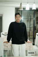 Pull en maille côtelée pour homme, coupe ample, avec poches plaquées, décontracté, confortable, chaud, doux, respirant, avec logo frontal, idéal pour l'hiver et les trajets quotidiens