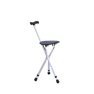 Canne-tabouret en alliage d'aluminium Xinsheng avec poignée en C pour le soutien et le repos des personnes âgées - Product Image 1