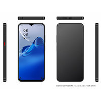 Smartphone Android sécurisé et confidentiel, écran HD+ 6,56 pouces, 6 Go RAM, 128 Go ROM, MT6765, sans caméra, sans GPS, lecteur d'empreintes digitales, batterie 5000 mAh