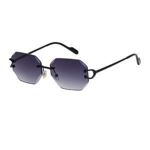 Lunettes de soleil de créateur <span class=keywords><strong>fantaisie</strong></span> sans monture Partagas, verres taillés diamant, protection UV400, pour hommes et femmes - Product Image 4