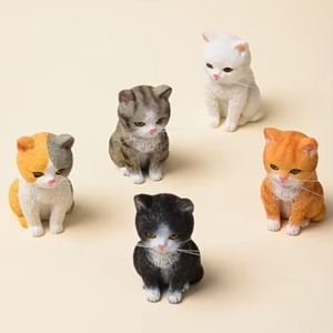 ตุ๊กตาแมวน่ารักขี้โมโห ของตกแต่งรถยนต์ขนาดเล็ก รูปแมวหลายสายพันธุ์ ของตกแต่งสไตล์การ์ตูน ของเล่นรูปสัตว์ - Product Image 2