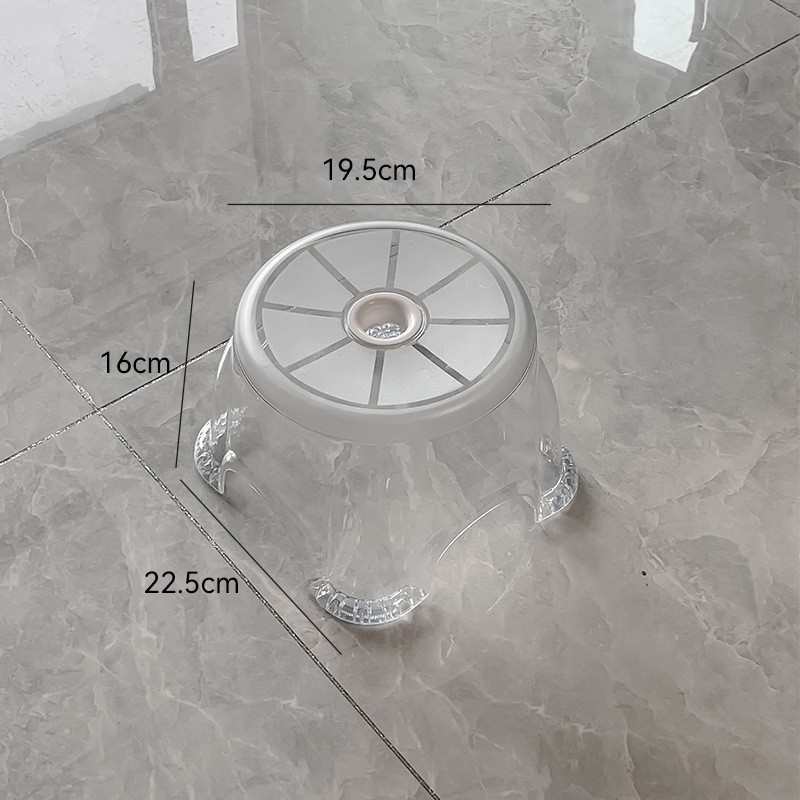 Transparent Crystal White Small