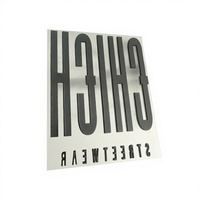 Étiquettes de vêtements en PVC souple écologique avec logo de nom en relief 3D personnalisé Lavables pour vêtements Sacs et bikinis - Taille personnalisée