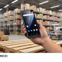 Terminal Genggam Pengumpul Data Chainway MC51 5G Pemindai Barcode 2D Memori 4+64GB dengan Google Play Store PDA Tersedia