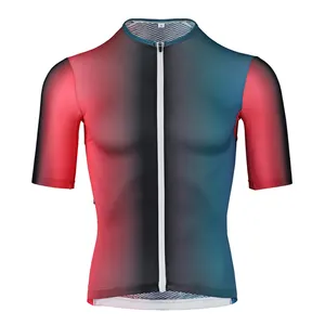 OEM Manufacturer Custom Breathable Italian MITI Short Sleeve Cycling Jerseys For Mens