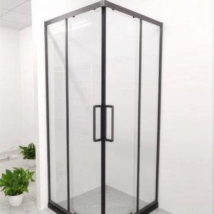 <span class=keywords><strong>Porte</strong></span> de douche <span class=keywords><strong>coulissante</strong></span> en verre d'angle de salle de bain d'hôtel accessoires de salle de douche - Product Image 1