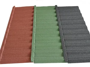 South African Style 0.25mm Colorful Stone Coated Galvanized Metal Roof Tile