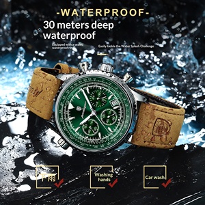 <span class=keywords><strong>Montre</strong></span> pour homme automatique mécanique multifonctionnelle haut de gamme, élégante, étanche, bracelet en cuir, résistance à l'eau 30 ATM, boîtier de 40 mm - Product Image 3