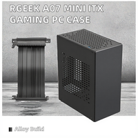 Boîtier Micro PC SFF (Small Form Factor) horizontal pour ordinateur de jeu ITX, compatible GPU et câble PCIE 3.0/4.0