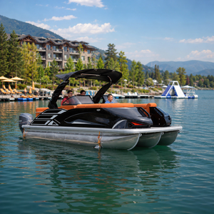 <span class=keywords><strong>Bateau</strong></span> ponton de 22 pieds, capacité de chargement conteneur 40HQ, spécifications CBM, directement de l'usine, série sport 12 personnes, pour pêche et fêtes sur le lac - Product Image 6