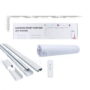 Gardens Tuya Smart Curtain Motor and Track Set Motorized Smart Curtain System 3.2 Meters