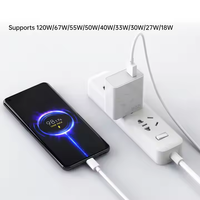 Pengisi Daya Cepat 33W Kualitas Original Adaptor Colokan US EU Pengisi Daya Perjalanan untuk Redmi Xiaomi HC44