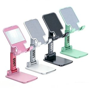 Wholesale Promotional Business Gift Mobile Stand Custom Logo Adjustable Foldable Cell Phone <b>Desk</b> Bracket Holder for Home - Product Image 1
