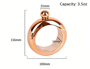 Taza de Vino Moderna y Ecológica de Acero Inoxidable de 3.5oz con Tapa para Regalo de Fiesta - Product Image 4