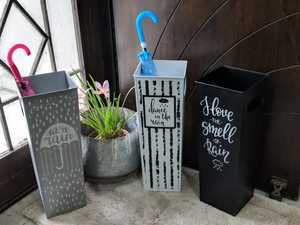 Porte-parapluie de forme carrée extérieure galvanisée antique de haute qualité pour la vente en gros au meilleur prix - Product Image 3