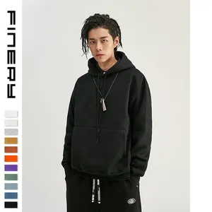 T Shirt Oversized Wholesale Drop Shoulder Fashionable Premium Heavy Black Unisex Hoodie Pullover Hooded Regular Sleeve 7-15 Days