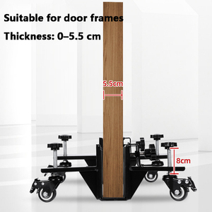 Carro de transporte ajustable para paneles de puerta con ruedas laterales para facilitar la instalación - Product Image 2