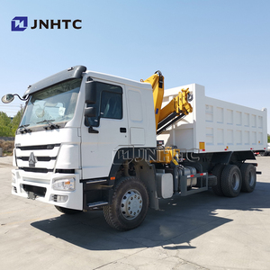 סינוטרוק הואו 6 x4 371hp משאיות עקור עם מנוף 10 טון סינגפור משאית רכוב מנועה טלסקופית - Product Image 6