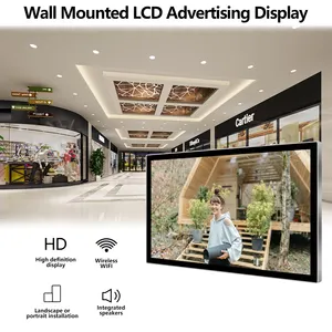 10.1/13.3/15.6/18.5/22/32/40/43/49/55/65 Inch Lcd Digital Signage Wall Mount Touch Screen Monitor Advertising Display