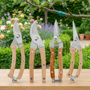 <span class=keywords><strong>Sécateur</strong></span> bypass robuste à manche en bois <span class=keywords><strong>pour</strong></span> la coupe de <span class=keywords><strong>branches</strong></span> de jardin, outil de jardinage à coupe facile et lame tranchante - Product Image 1