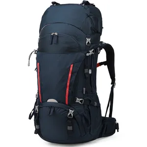 Bolsa de agua al aire libre Mochilas para hombres y mujeres con bolsa de senderismo de gran capacidad Camping viaje bolsa de senderismo con cubierta de lluvia