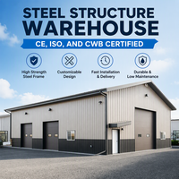Abri métallique préfabriqué de haute qualité à bas prix / Structure en acier / Grange préfabriquée / Entrepôt