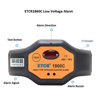 Detector de Baja Tensión 40V-500KV con Clasificación IP65 para Exteriores ETCR1860 ETCR1860C, Detector de Voltaje sin Contacto Tipo Pulsera con Alarma Eléctrica