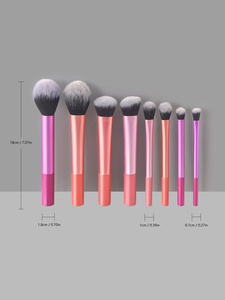 8 pezzi Set di <span class=keywords><strong>pennelli</strong></span> per il <span class=keywords><strong>trucco</strong></span> portatile strumenti cosmetici <span class=keywords><strong>colorati</strong></span> 8 pezzi ombretto <span class=keywords><strong>pennelli</strong></span> per le donne all'ingrosso portatile Make up <span class=keywords><strong>pennelli</strong></span> Kit - Product Image 4