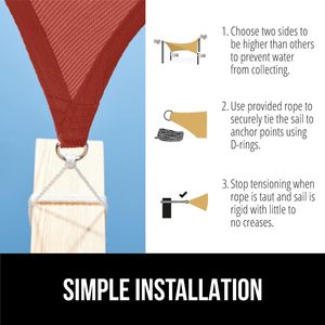 <span class=keywords><strong>Voile</strong></span> <span class=keywords><strong>d</strong></span>'<span class=keywords><strong>ombrage</strong></span> en polyéthylène haute densité (HDPE) Patio extérieur pelouse auvent de jardin pare-soleil de stationnement de voiture - Product Image 4