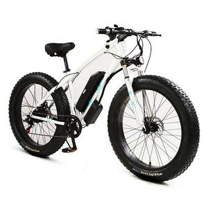 Vélo électrique à <span class=keywords><strong>neige</strong></span> à 2 roues de 26 <span class=keywords><strong>pouces</strong></span>, 350 W, 48 V, pneus gras tout-terrain, 21 vitesses, fourche en aluminium et jantes en alliage, livraison gratuite - Product Image 4